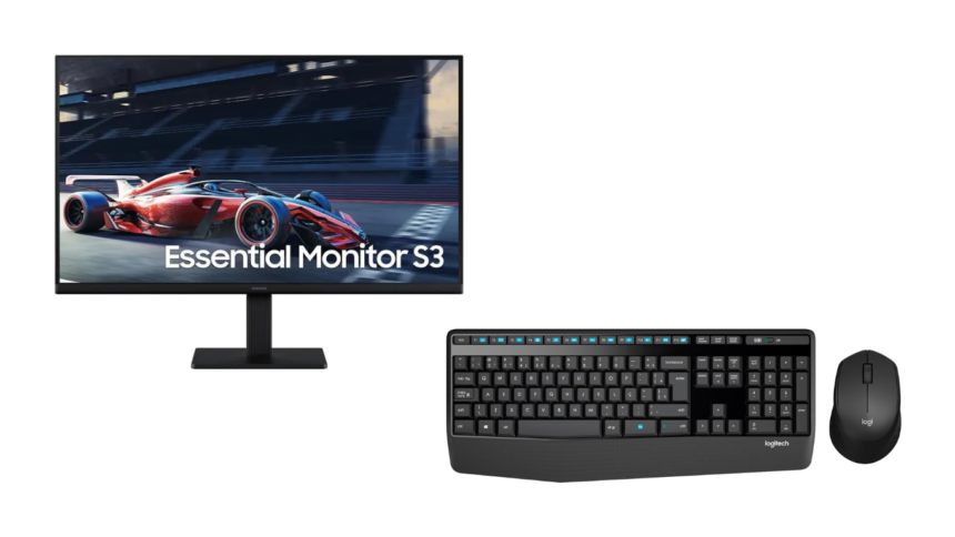 Aproveite na Amazon: Monitor Samsung 100Hz e combo Logitech em promoção