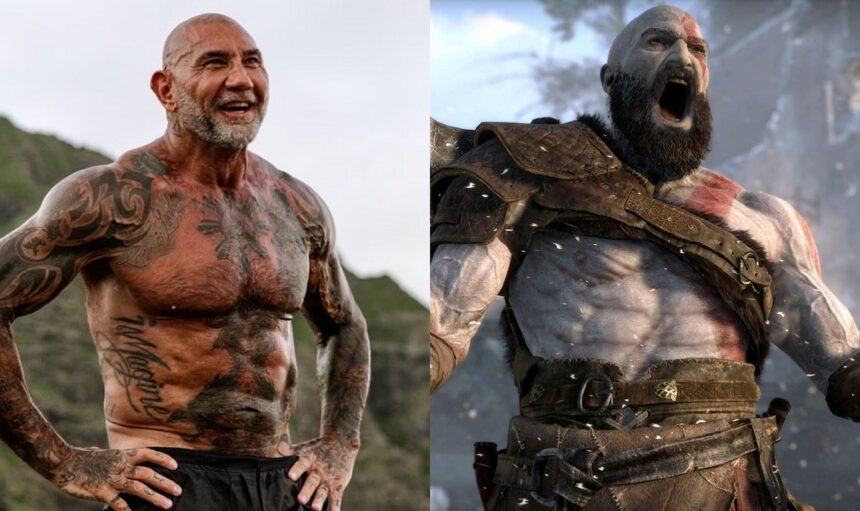 Dave Bautista negocia para interpretar Kratos na série 'God of War'