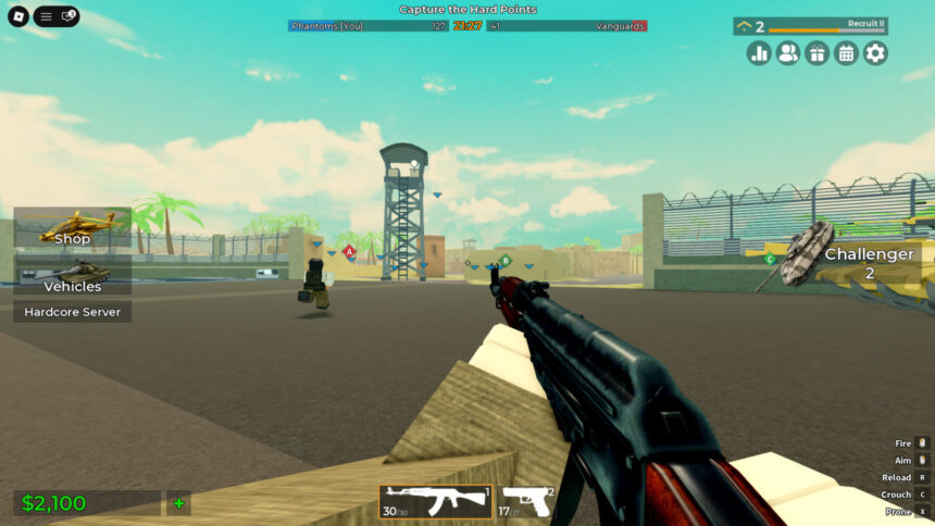 Resgate já códigos de Strike Warfare no Roblox e ganhe dinheiro grátis