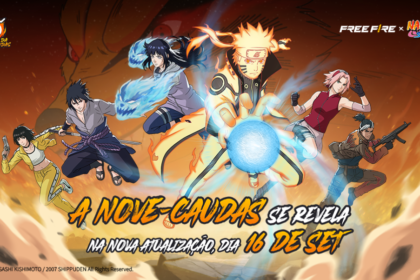 Free Fire traz Hinata e Nove-Caudas jogável com novas recompensas